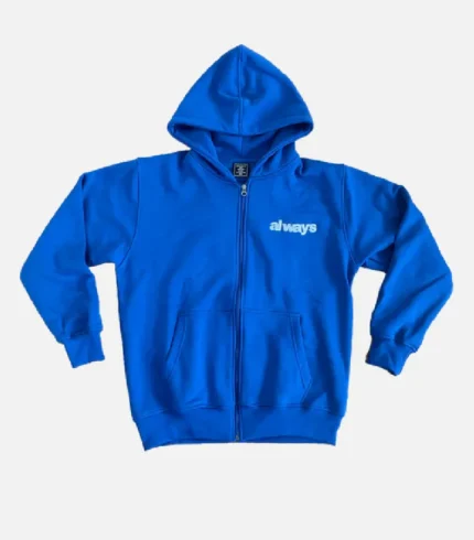 Adwysd Always Up Royal Blue Zip Up Hoodie (2)