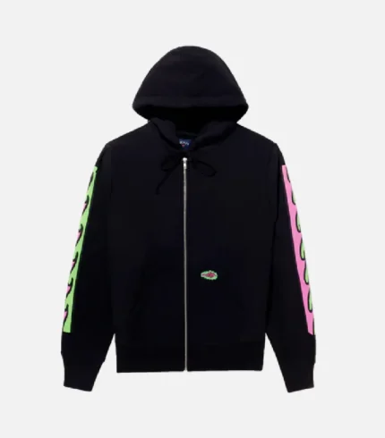 Noah X Adwysd Zip Up Hoodie Black (2)